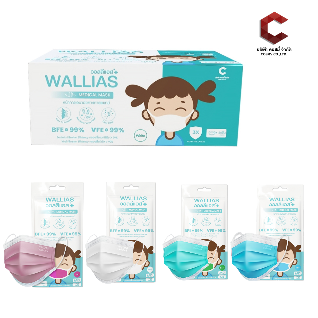 Wallias Medical Mask For kid